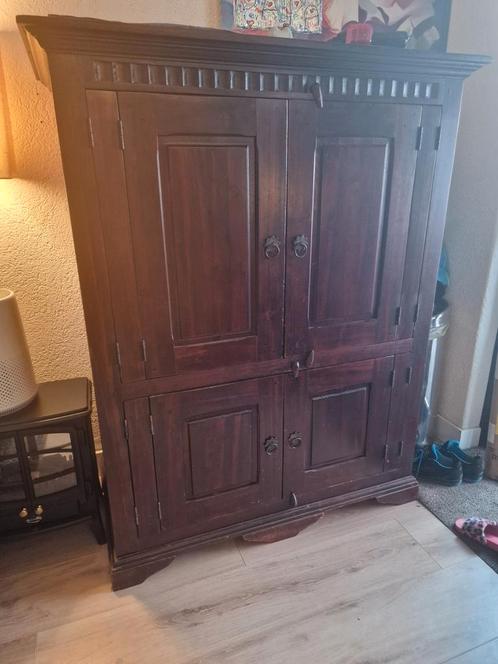 Vintage Computer Bureau Kast met Uitschuifblad, Huis en Inrichting, Kasten | Computermeubels, Gebruikt, 170 cm of meer, 70 tot 120 cm
