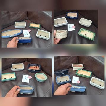 Setje uitzoeken! Setjes van 5x Bosai potten schalen schaal beschikbaar voor biedingen