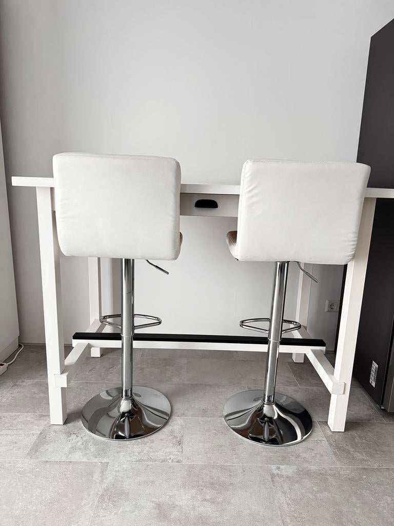 Bartafel + 2 stoelen, Ophalen, Gebruikt, 50 tot 100 cm, 100 tot 150 cm