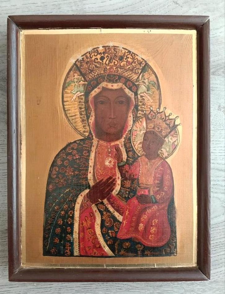 De Zwarte Madonna van Częstochowa - Polen - 1991, Antiek en Kunst, Antiek | Religie, Ophalen of Verzenden