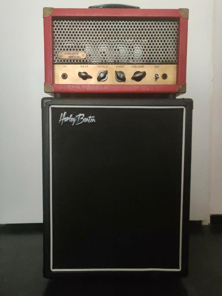 Rimlock special buizen gitaarversterker (topje +cabinet ), Muziek en Instrumenten, Versterkers | Bas en Gitaar, Zo goed als nieuw