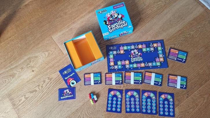 Squla familie bordspel, Kinderen en Baby's, Speelgoed | Educatief en Creatief, Zo goed als nieuw, Taal en Lezen, Rekenen, Ontdekken