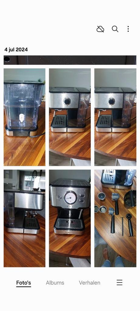01.249412.01.001 Princess Espresso en Capsule Machine, Witgoed en Apparatuur, Koffiezetapparaten, Zo goed als nieuw, Gemalen koffie