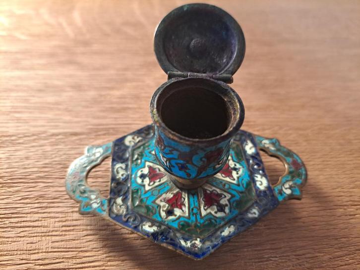 Charmante Kleine Antieke Inktpot, Antiek en Kunst, Antiek | Kantoor en Zakelijk, Ophalen of Verzenden