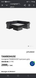 Luxe Tambohuse loungeset 5-persoons twee maanden oud, 5 zitplaatsen, Bank, Ophalen of Verzenden, Zo goed als nieuw