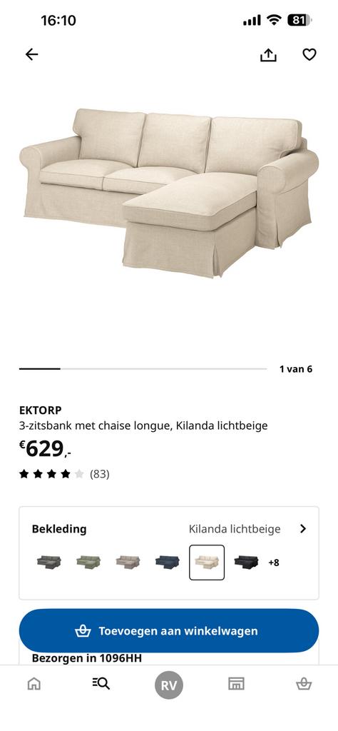 Ikea bank, Ophalen, Zo goed als nieuw