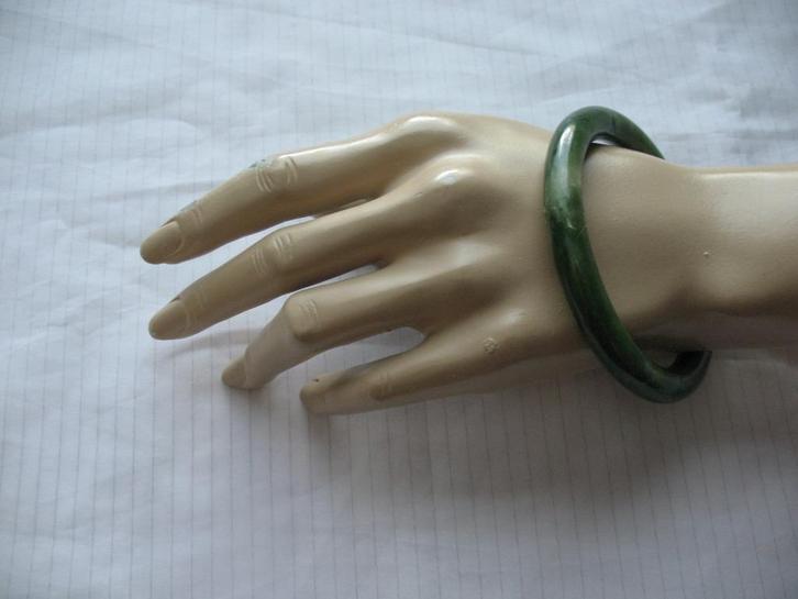 Gladde Armband Nefriet Jade  Vintage  ( nummer 1 )* BVaN, Sieraden, Tassen en Uiterlijk, Antieke sieraden, Armband, Overige materialen