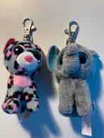 Ty beanie boo sleutelhangers | Olifant en Luipaard, Ophalen of Verzenden, Zo goed als nieuw, Knuffel of Figuurtje