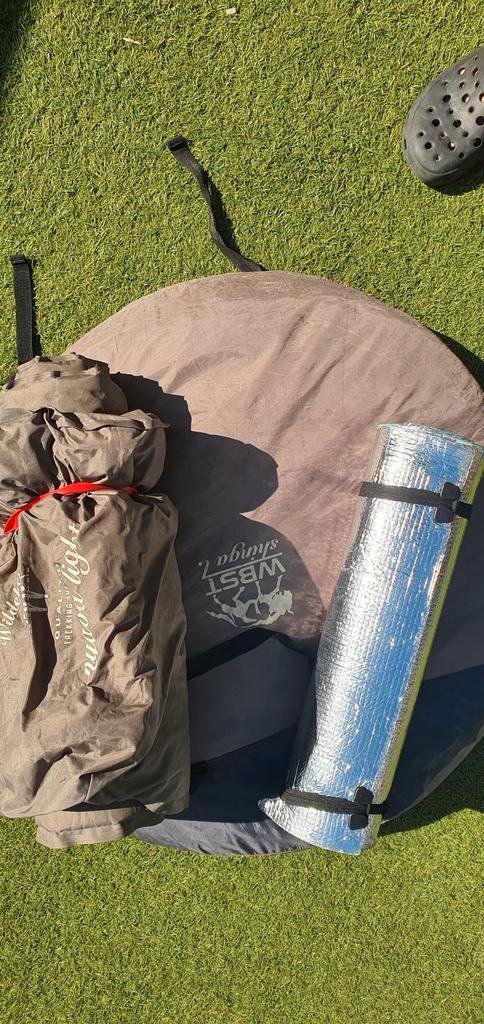 Wildebeast pop up tent shinga wbst inclusief mat, Caravans en Kamperen, Tenten, Gebruikt, Ophalen