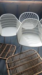 2 xenos kuipstoelen wit. Binnen/buiten., Ophalen, Zo goed als nieuw, Kunststof