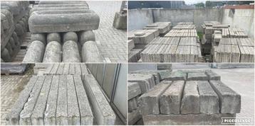 Div. partijen gebruikte betonbanden stootbanden opsluitband beschikbaar voor biedingen