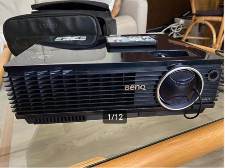 BenQ Beamer MP610 Inc. Scherm, Tas, Standaard, Remote, New!!, Audio, Tv en Foto, Beamers, Zo goed als nieuw, DLP, Full HD (1080)