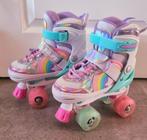 Rolschaatsen verstelbaar maat 28-31 glitters regenboog, Kinderen en Baby's, Speelgoed | Buiten | Rolschaatsen, Verstelbaar, Kinderen