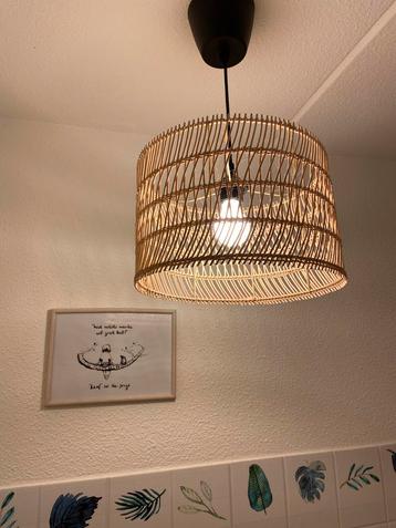 Rotan Hanglamp met ophangsysteem - Sfeervolle Verlichting beschikbaar voor biedingen