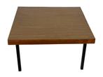Vintage salontafel jaren 70 vierkant design, Gebruikt, 50 tot 100 cm, Vintage, Minder dan 50 cm