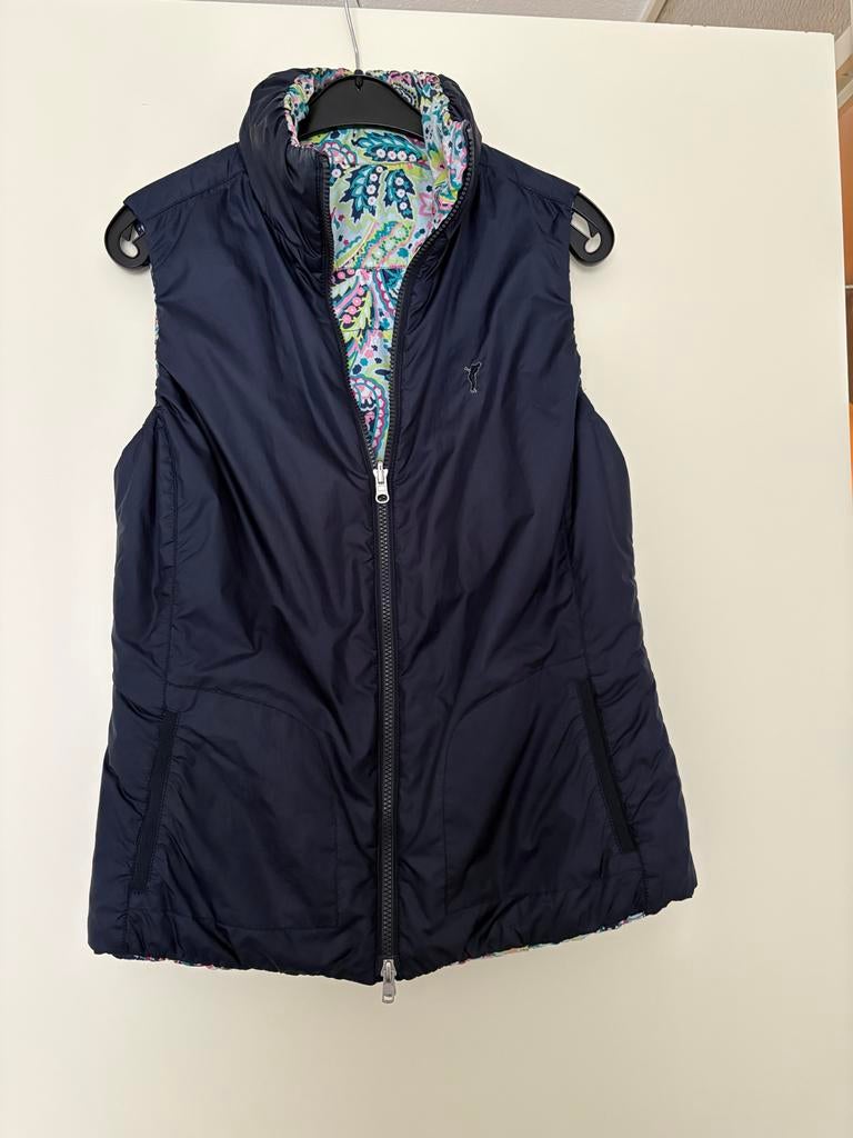 Golfino reversabel Bodywarmer Maat M, Ophalen of Verzenden, Zo goed als nieuw, Maat 38/40 (M), Blauw