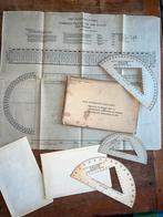 WO2 Amerikaanse Protactor Set Kaart Artillerie Navigator, Amerika, Verzenden, Foto of Poster, Landmacht