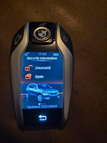 Bmw autosleutel display key handzender display sleutel beschikbaar voor biedingen