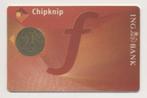Nederland 1 cent 1943 geelkoper Chipknip ING bank in coincar