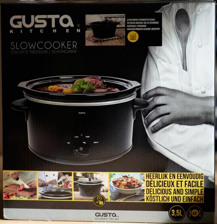 Slowcoocker - nieuwstaat, Witgoed en Apparatuur, Slowcookers, Zo goed als nieuw, Vaatwasmachinebestendig, Ophalen of Verzenden