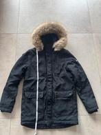 Tommy Hilfiger Parka met Bontkraag - Maat S - Zwart, Ophalen of Verzenden, Zo goed als nieuw, Maat 48/50 (M), Zwart