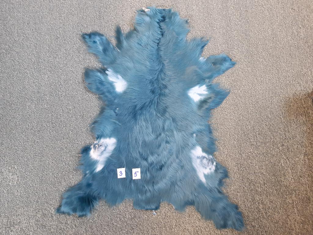 Schapenvel Vachten Chekiang Lam Turquoise Prachtig 50 cm, Ophalen of Verzenden, Nieuw