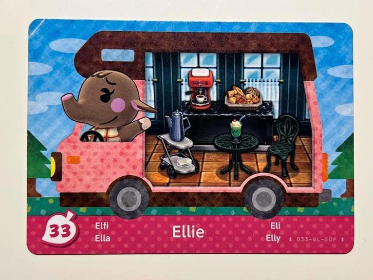 Nintendo Amiibo card 33 Ellie, Spelcomputers en Games, Games | Nintendo Switch, Zo goed als nieuw, Avontuur en Actie, 1 speler