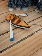 Lemax houten boot met roeispanen, Diversen, Ophalen of Verzenden, Gebruikt