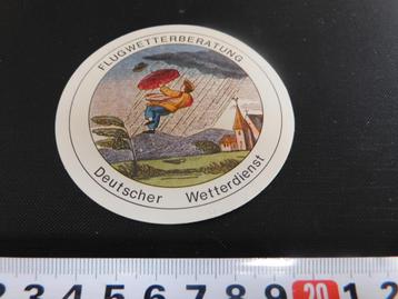 sticker Flugwetterberatung Deutscher Wetterdienst  Duitsland beschikbaar voor biedingen