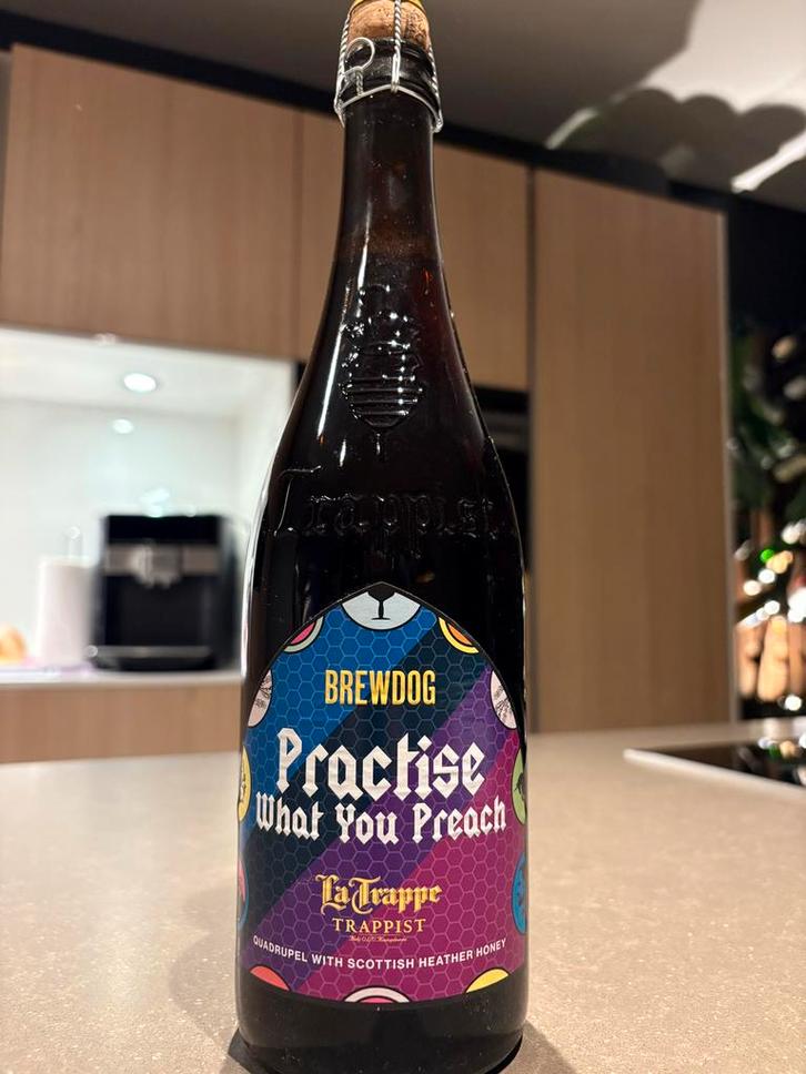BrewDog x La Trappe Practise What You Preach, Verzamelen, Biermerken, Nieuw, Overige typen, La Trappe, Ophalen of Verzenden