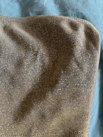 Gouden glitter buste top maat xs beschikbaar voor biedingen