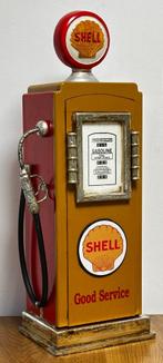 Shell benzinepomp kast van hout pomp woon decoratie deco, Verzamelen, Reclamebord, Info@deconoord.nl, Deco Noord, Nieuw