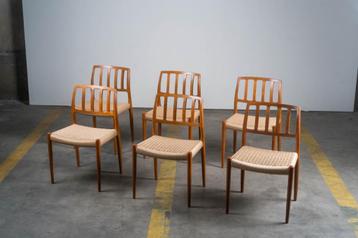 6 x Niels O. Møller - Model 83 eetkamerstoel beschikbaar voor biedingen
