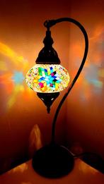 Diverse Oosterse Arabische tafellamp zwanenhals glasmozaiek, Oosters Arabisch 1001nacht Boho Ibiza Marrakech Marokkaans Turks