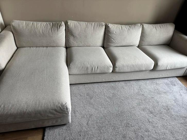 IKEA Vimle bank - Gunnared beige - met opbergruimte!, Huis en Inrichting, Banken | Bankstellen, Gebruikt, Hoekbank, Vierpersoons of meer