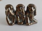 Antiek Horen, zien en zwijgen, 3 wijze apen. Peerage England, Verzamelen, Beelden en Beeldjes, Ophalen of Verzenden, Zo goed als nieuw