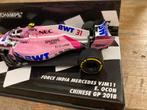 ✅ Esteban Ocon 1:43 Force India Mercedes Chinese GP 2018 F1, Ophalen of Verzenden, Nieuw, Formule 1