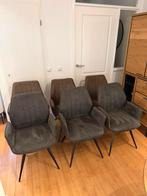 6 x taupe en grijze eetkamermeubels van Profijt Meubel, Huis en Inrichting, Stoelen, Ophalen, Zo goed als nieuw, Vijf, Zes of meer stoelen
