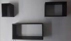 3 Wandkubussen  - bruin, Huis en Inrichting, Woonaccessoires | Wandplanken en Boekenplanken, Ophalen of Verzenden, Gebruikt