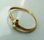 Gouden ring met steen  maat 19, Sieraden, Tassen en Uiterlijk, 18 tot 19, Verzenden, Zo goed als nieuw, Met edelsteen