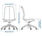 Bureaustoel Ikea LÄNGFJÄLL hoog model, Huis en Inrichting, Bureaustoelen, Ophalen, Zo goed als nieuw, Overige kleuren, Bureaustoel