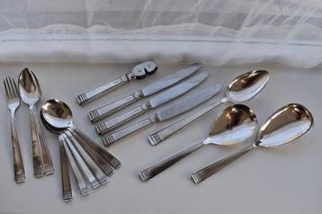 Gero 90 Zilvium 447 cassette aanv. rijst messen vorken etc beschikbaar voor biedingen