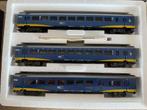 Marklin 42643 3x rijtuig NS - ICR+ A, blauw metallic., Wisselstroom, Treinset, Ophalen of Verzenden, Märklin