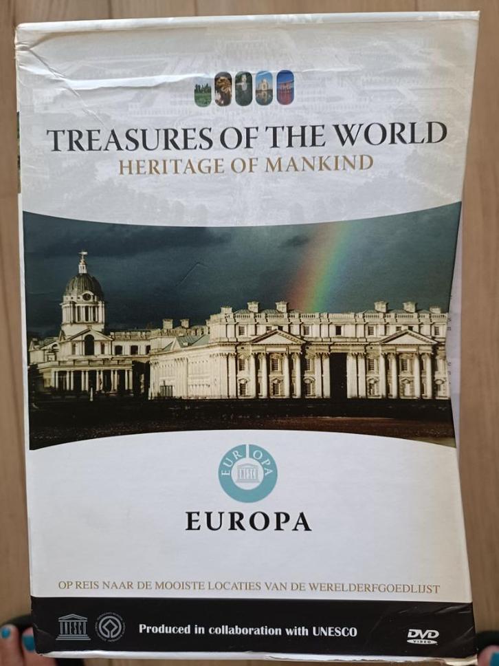 Een 20 DVD-Box van "Treasures of the World"., Cd's en Dvd's, Dvd's | Documentaire en Educatief, Gebruikt, Kunst of Cultuur, Boxset