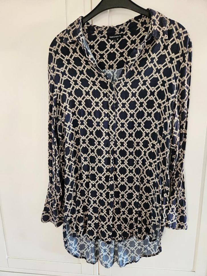 Question dames Tuniek, maat L, Kleding | Dames, Blouses en Tunieken, Zo goed als nieuw, Maat 42/44 (L), Blauw, Verzenden