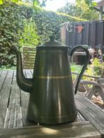 Vintage Emaille Koffiekan - Groen, Antiek en Kunst, Antiek | Emaille, Ophalen of Verzenden