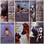 Shih-Tzu eigenschappen hond reclamebord van metaal wandbord, Dieren en Toebehoren, Honden-accessoires, Nieuw, Ophalen of Verzenden