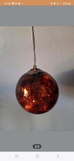 Mooie glazen bol amber kleur met verlichting., Gevondenengemaakt@gmail.com, Onbekend, Ophalen of Verzenden, Zo goed als nieuw
