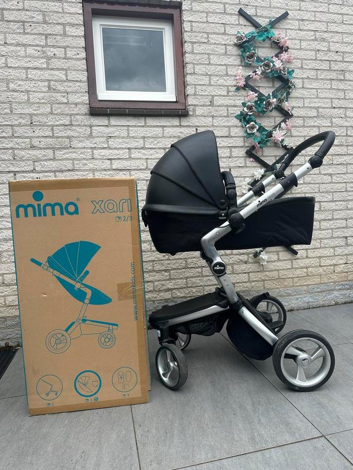 Mima Xari Kinderwagen - zwart, Kinderen en Baby's, Kinderwagens en Combinaties, Gebruikt, Kinderwagen, Mutsy, Ophalen of Verzenden