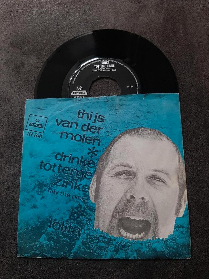 THIJS VAN DER MOLEN - DRINKE TOTEME ZINKE, Cd's en Dvd's, Vinyl Singles, Gebruikt, Single, Nederlandstalig, 7 inch, Ophalen of Verzenden